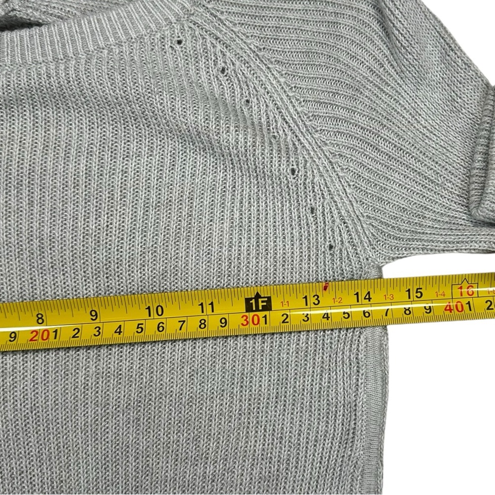 Lululemon Cabin Yogi Long Sleeve White / Heathered Light Grey‎ W3G52S Size 4 - Picture 11 of 12